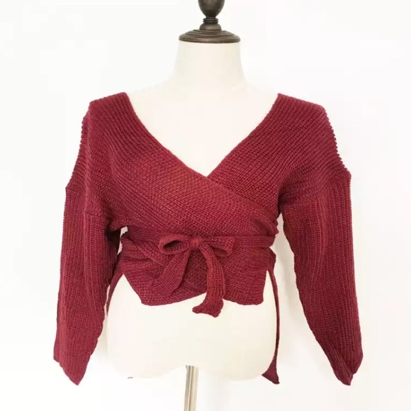 Haus of Layer Sweaters - NEW! Wrap Sweater With Belt